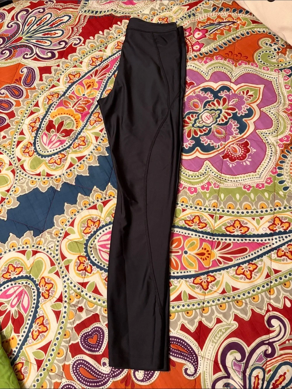 Women’s Nike Black Leggings with White Swoosh Logo